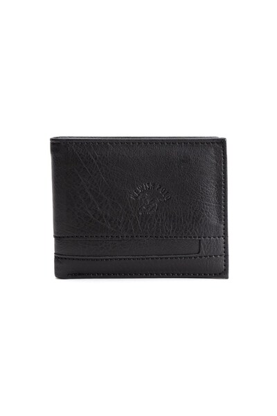 Newish Polo Erkek Suni Deri Minimal Cüzdan Ve Kartlık