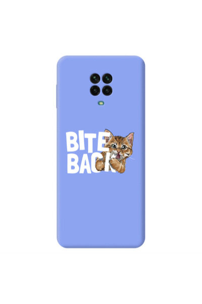 Other Xiaomi Redmi Note 9 Pro bitte back cat Light Purple Colored Silicone TP...