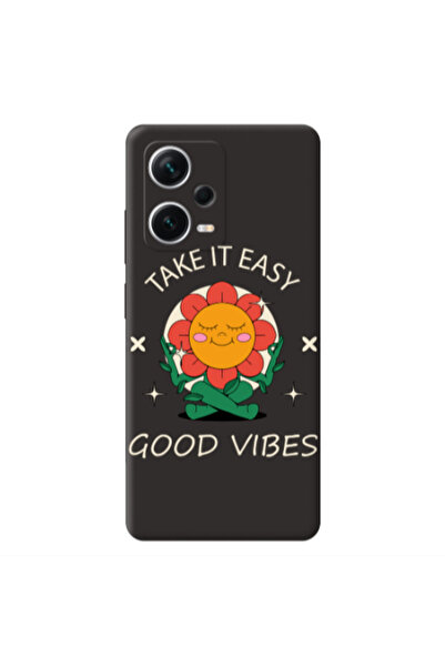 Other Xiaomi Poco X5 Take It Easy Black Colored Silicone TPU Θήκη