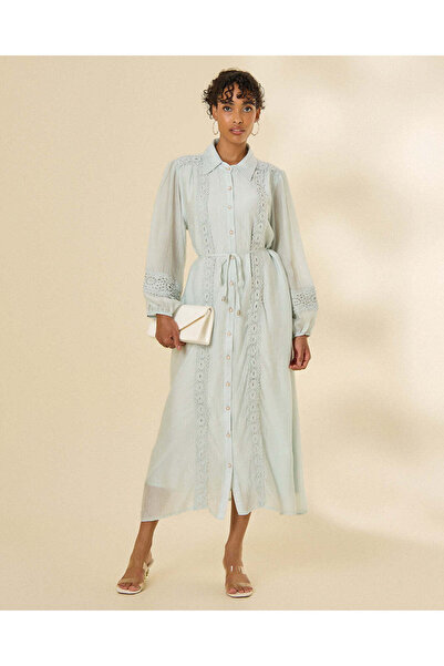 REDTAG Women Blue Casual Midi Dress