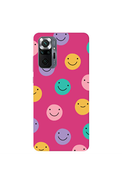 Other Xiaomi Redmi Note 10 Pro 4G Colorful smiles Fuchsia Colored Silicone TP...