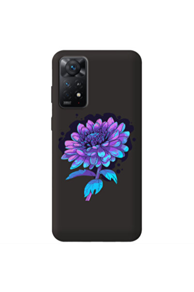 Other Xiaomi Redmi Note 11 4G Witch flower Black Colored Silicone TPU Θήκη