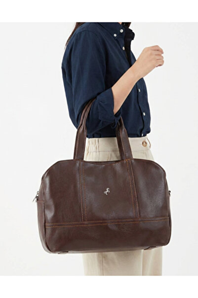 Miami Polo Club Leather Look Large Casual Shoulder Bag
