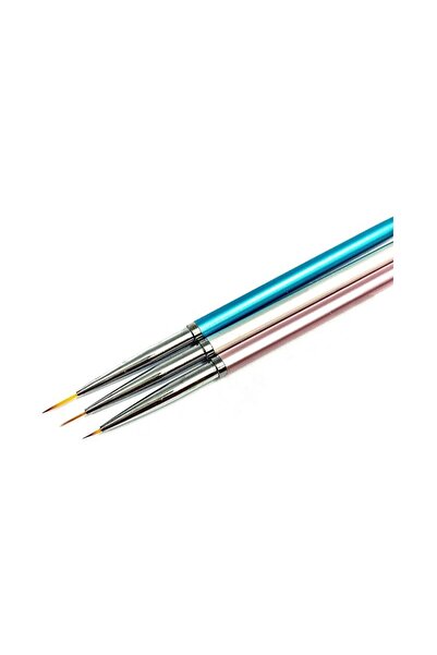 Tradesor Σετ πινέλα μανικιούρ Nail Art - B158 - 3pcs - 910518