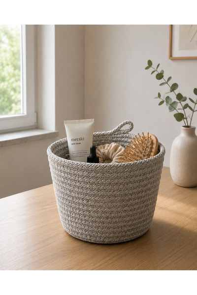 ÖRGÜM Coș decorativ multifuncțional, organizator, coș artizanal