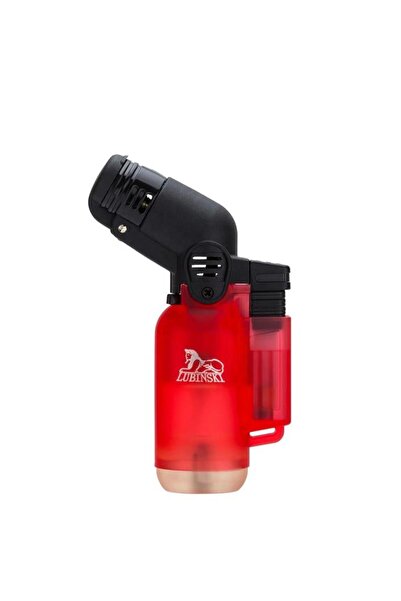 Lubinski Yeni Seri Basic Tek Torch Puro Çakmağı Kırmızı LB-184