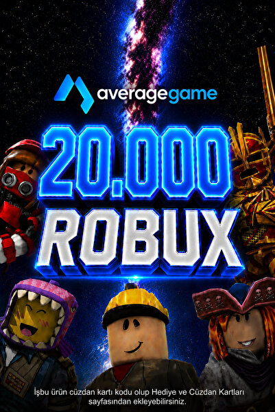 average 200 USD Robux Cüzdan Kodu - 20000 Robux