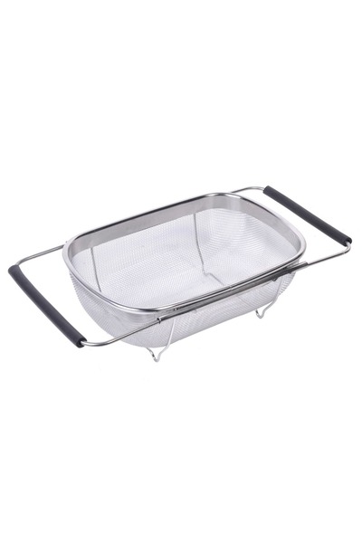 Z Store Цедка от неръждаема стомана с разтегателни дръжки - 27x18x10см