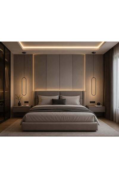 OSC HOME AYDINLATMA TASARIM modern led avize 3 renk ışık 2adet