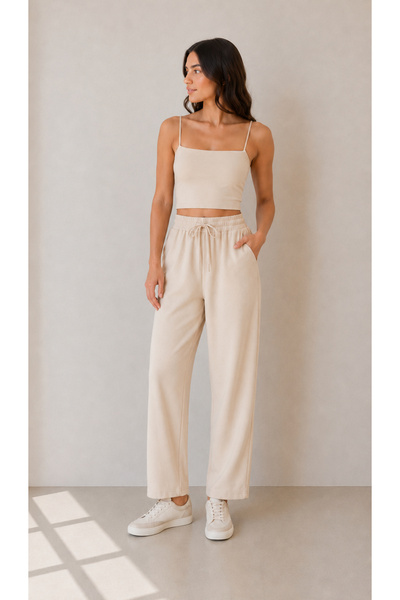 Genel Markalar LIORE İp Askı Crop -Top