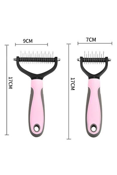 Choice Large Pink (1PC) Pet Grooming Comb - Choose 11 or 17 Teeth - Detanglin...
