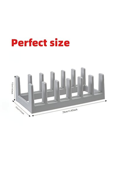 Choice Light Grey Multifunctional Kitchen Storage Rack for Pot Lids, Dishes, ...