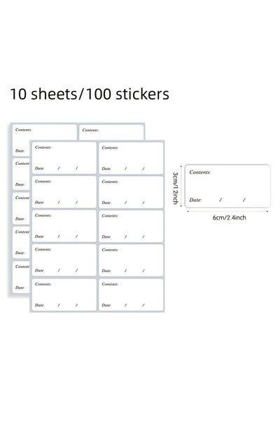 Choice 100 Pcs 100pcs Waterproof Removable Freezer Labels No Residue White St...
