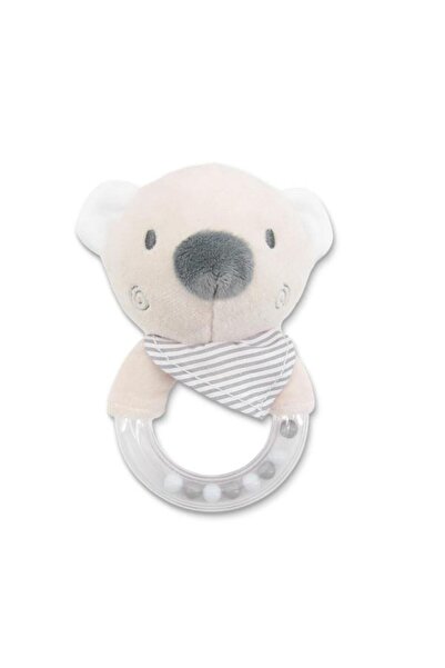LORELLİ Jucarie de plus, inel, Ursulet beige, 11 cm, zornaitoare, 0 luni+