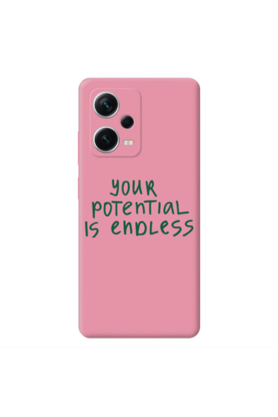Other Xiaomi Poco X5 Your potential is endless Pink Colored Silicone TPU Θήκη