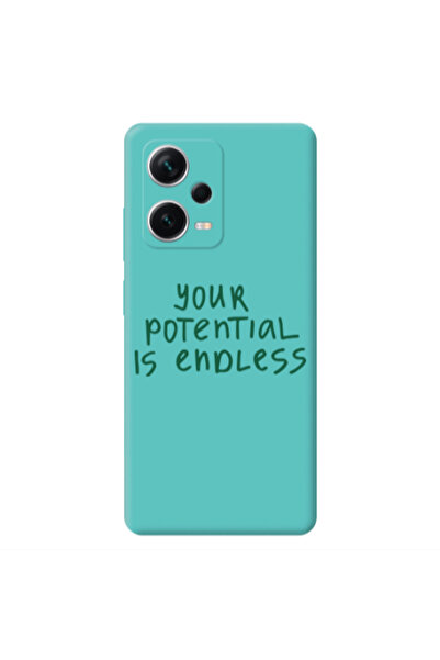 Other Xiaomi Poco X5 Your potential is endless Turquoise Colored Silicone TPU...