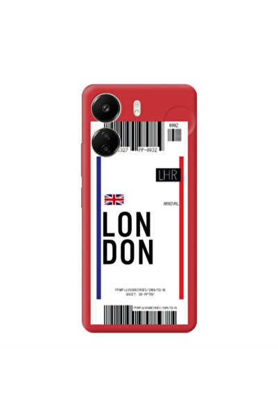 Other Xiaomi Redmi 13C London Arrival Red Colored Silicone TPU Θήκη