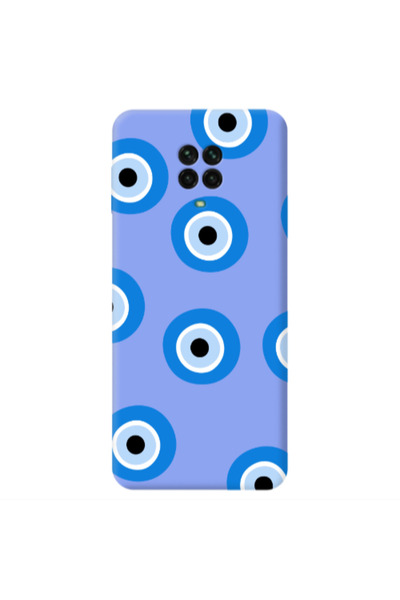 Other Xiaomi Redmi Note 9 Pro Evil eyes beads Light Purple Colored Silicone T...
