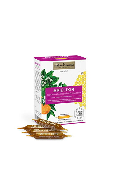Albina Carpatina Apielixir Rezistenta la Stres si Buna Dispozitie 10 fiole x ...