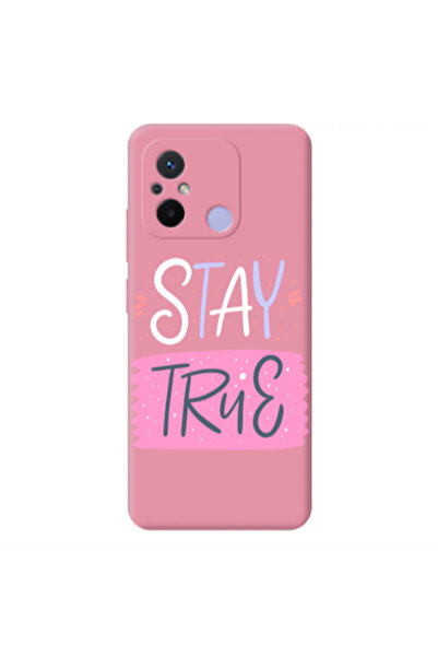 Other Xiaomi Redmi 12C Stay True Pink Colored Silicone TPU Θήκη