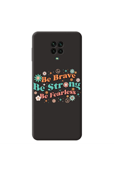 Other Xiaomi Redmi Note 9 Pro Be Brave Black Colored Silicone TPU Θήκη