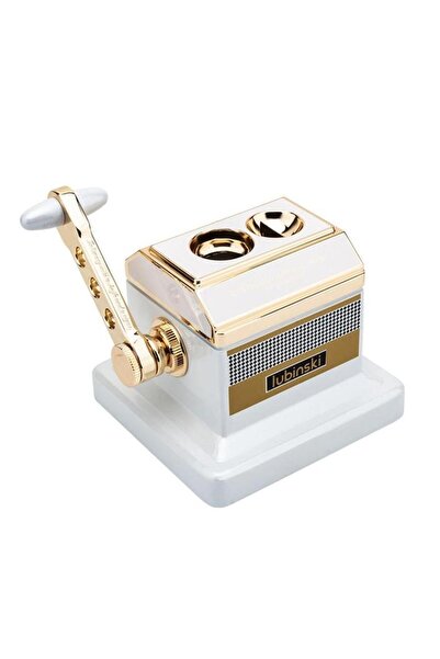 Lubinski Vintage Special Edt. Metal Masa Puro Kesici Giyotin Double Cutter Beyaz LB-361