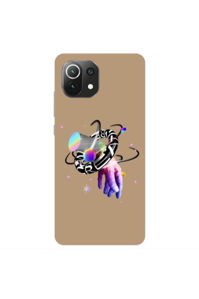 Other Xiaomi Mi 11 Lite Y2k Brown Colored Silicone TPU Θήκη