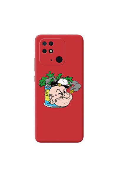 Other Xiaomi Redmi 10C Popeye Red Colored Silicone TPU Θήκη