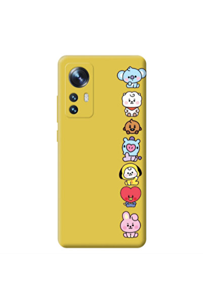 Other Xiaomi Mi 12 Lovely animals Yellow Colored Silicone TPU Θήκη