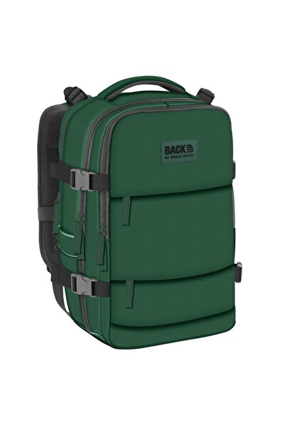 Derform Rucsac școlar și bagaj de mână avion - culoarea verde, - Backup