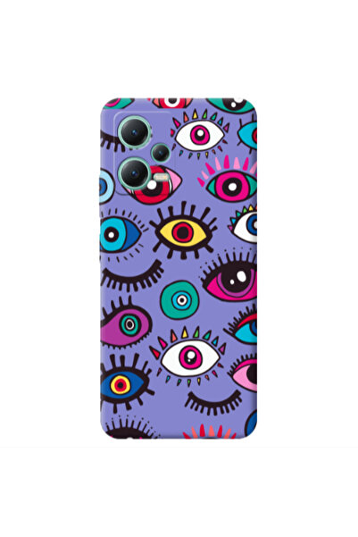 Other Xiaomi Redmi Note 12 Pro 5G Multiple eyes Purple Colored Silicone TPU Θήκη