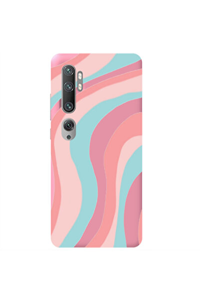 Other Xiaomi Mi Note 10 Pro Colored lines Pink Colored Silicone TPU Θήκη