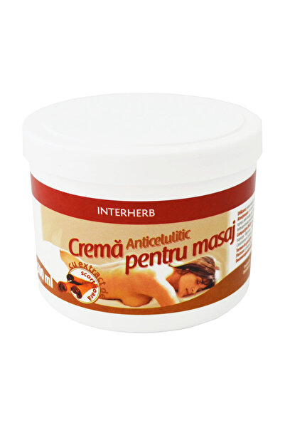 Interherb Crema pentru Masaj Anticelulitic cu Scortisoara 500ml