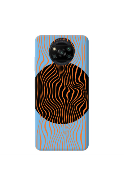 Other Xiaomi Poco X3 /X3 Pro Trapezoidal lines Blue Colored Silicone TPU Θήκη
