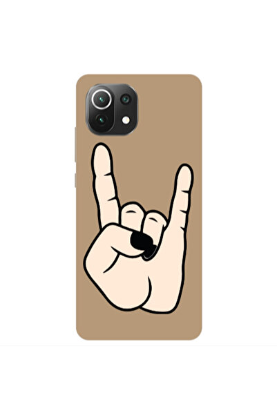 Other Xiaomi Mi 11 Lite Rock Brown Colored Silicone TPU Θήκη