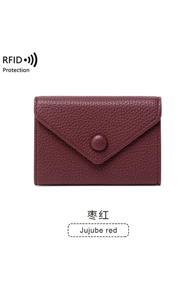 Choice5 Y2003-JujubeRed حافظة بطاقات نسائية محمولة مضادة للسرقة بتقنية RFID ب...
