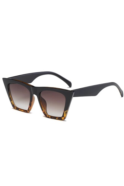 Choice3 black leopard Protective Glasses Oversized Cat Eye Sunglasses Women L...