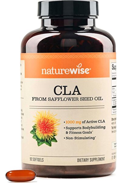 NatureWise مكمل CLA 1250، يعزز التمارين بشكل طبيعي، يدعم اللياقة البدنية والط...