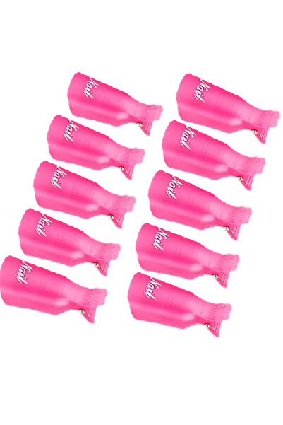 Choice4 DUTRIEUX Rose Red 10Pcs Nail Art Soak Off Cap Clip for Nails UV Gel P...