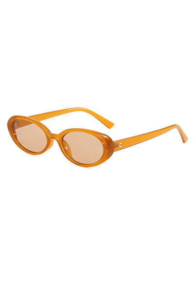 Choice9 orange brown Small Oval Women's Sunglasses New Fashion Hot Sun Glasse...