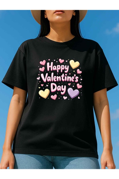 212Wear 1pc Women'S Day T-Shirt 100% 180GSM Black Short Sleeve Round Neck Top...