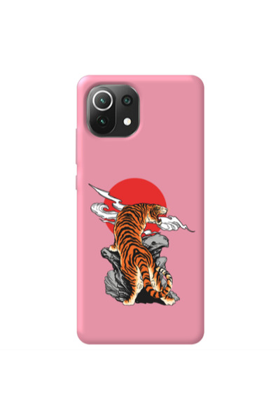 Other Xiaomi Mi 11 Lite Angry Gorilla Pink Colored Silicone TPU Θήκη