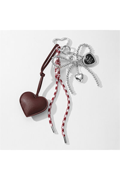 Choice4 brown Luxury Charm Tassel Love Heart Pendant Handmade Creative Bowkno...