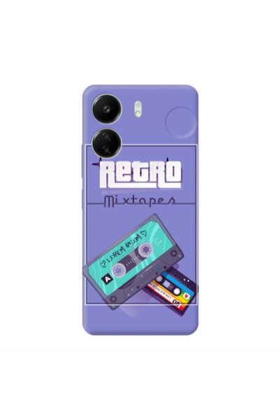 Other Xiaomi Redmi 13C Mixtapes Purple Colored Silicone TPU Θήκη