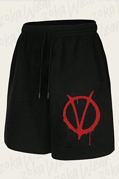ZOKAWEAR Σορτς με στάμπα Unisex Logo Film V For Vendetta