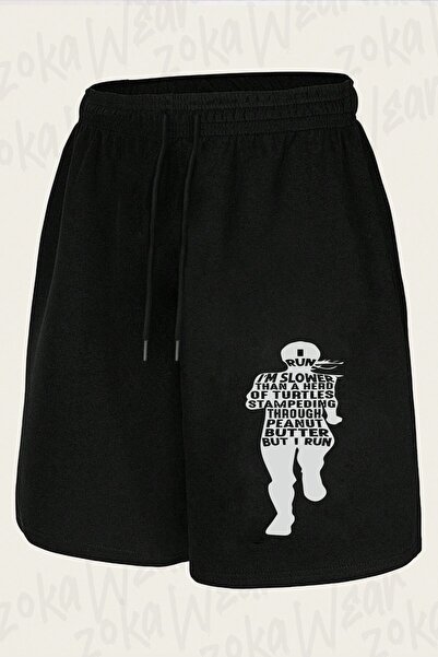 ZOKAWEAR Unisex Running Design Printed Shorts