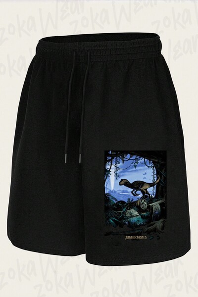 ZOKAWEAR Unisex Jurassic Park V3 Design Printed Shorts