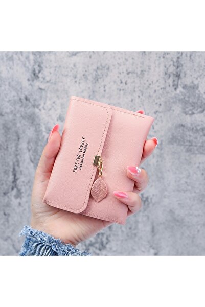 Choice4 Pink New Korean Version of The Simple Small Wallet Tri-fold Coin Bit ...