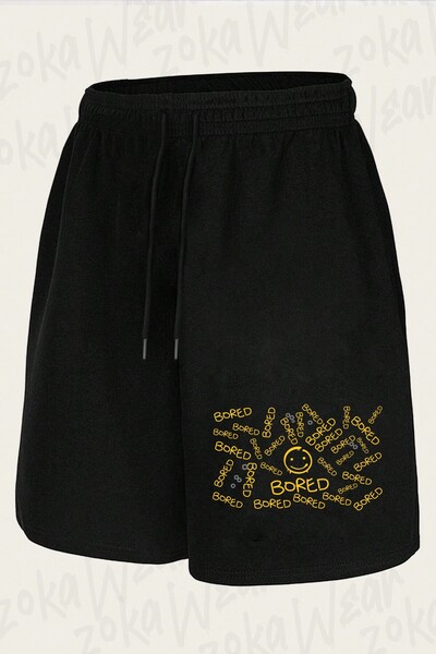 ZOKAWEAR Unisex Sherlock Bored Design Printed Shorts