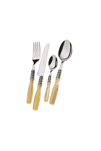 CASA BUGATTI Set de tacâmuri din 24 de piese, - Arianna Cromat, fildeș